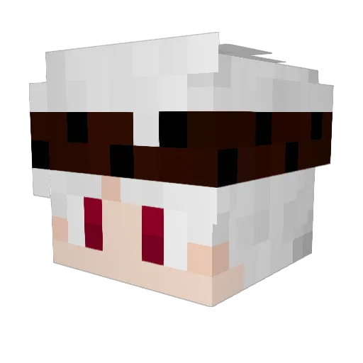 CeBsV27 Minecraft avatar head, 3D render