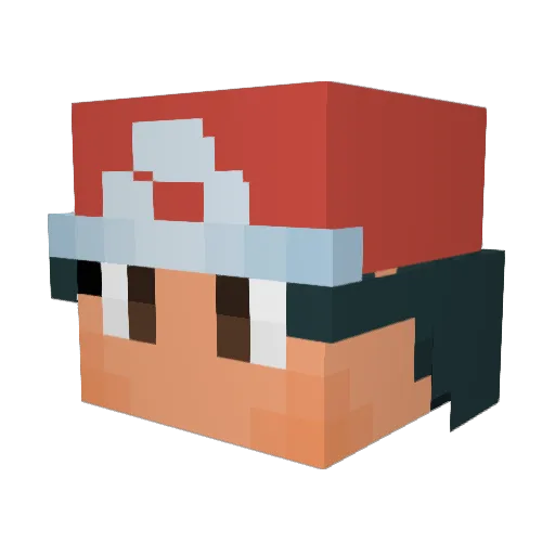 CeCe1 Minecraft avatar head, 3D render