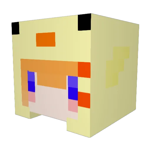 CeCeIT Minecraft avatar head, 3D render