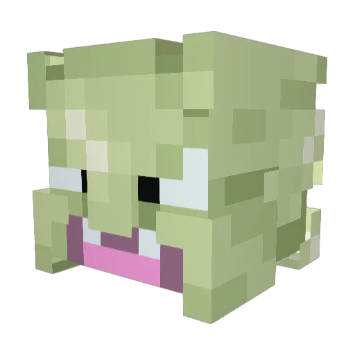 CeCo_017 Minecraft avatar head, 3D render