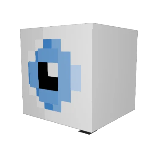 CeJaX Minecraft avatar head, 3D render