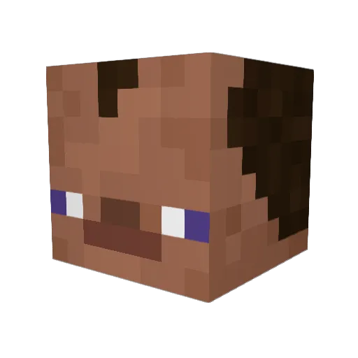 CeWuKaEs Minecraft avatar head, 3D render