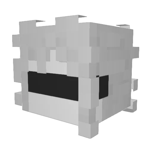 CeXp Minecraft avatar head, 3D render