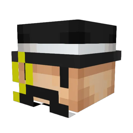 Ceajj Minecraft avatar head, 3D render