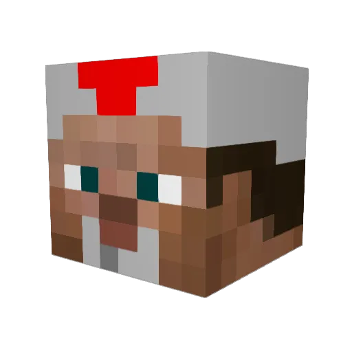 Cealdare Minecraft avatar head, 3D render