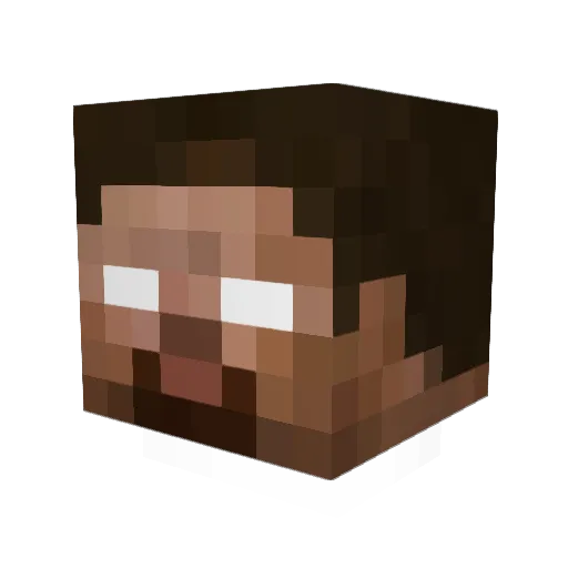 Cealic Minecraft avatar head, 3D render