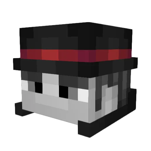 Ceapshout Minecraft avatar head, 3D render