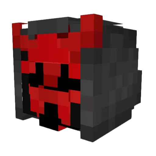 Cearings Minecraft avatar head, 3D render