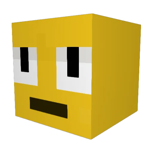 Ceartin1 Minecraft avatar head, 3D render