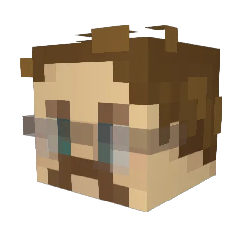 Ceasar345 Minecraft avatar head, 3D render