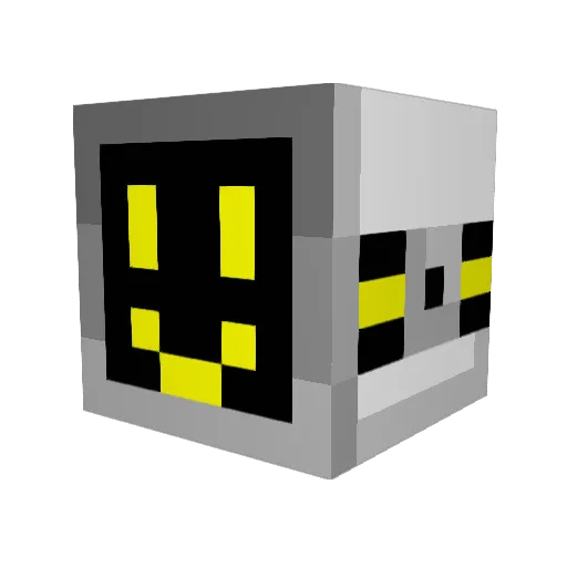 Ceasie Minecraft avatar head, 3D render