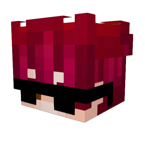 Ceatiii Minecraft avatar head, 3D render