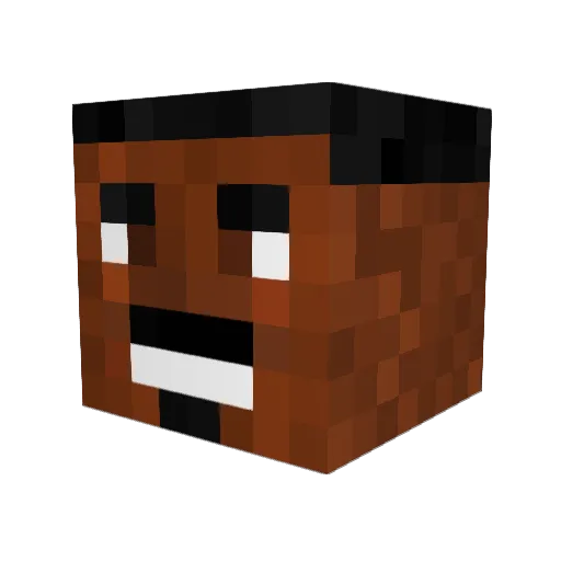 Cebaz_ Minecraft avatar head, 3D render
