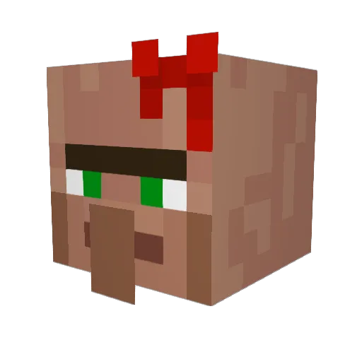 Cebe725 Minecraft avatar head, 3D render
