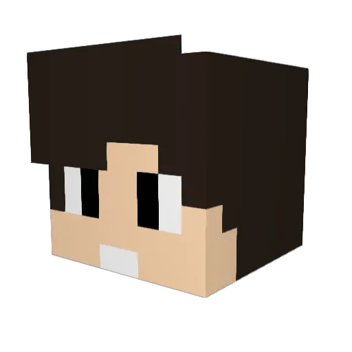 Cebelion Minecraft avatar head, 3D render