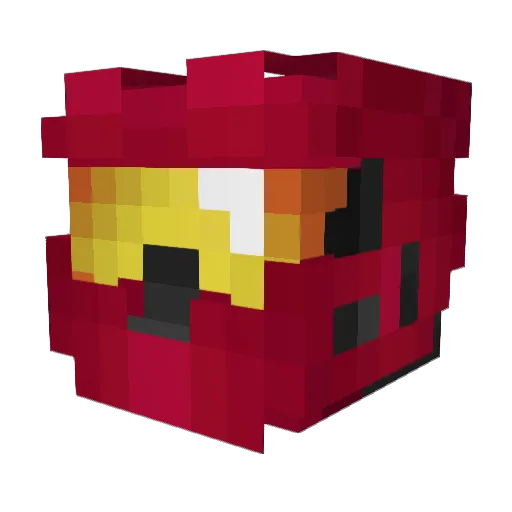 Ceberusss Minecraft avatar head, 3D render