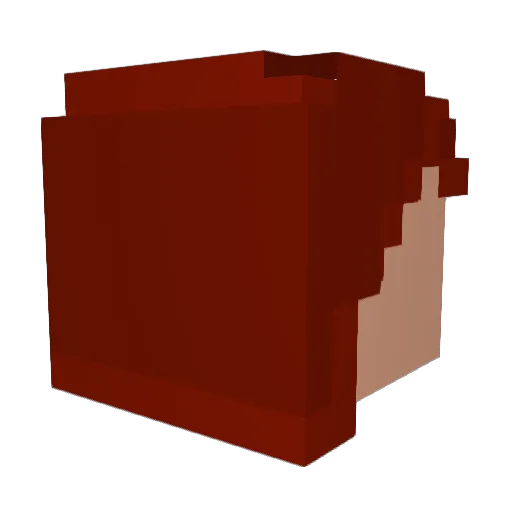 Cebesoy Minecraft avatar head, 3D render
