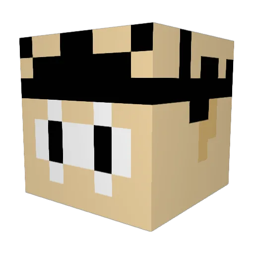 Cebolinha0 Minecraft avatar head, 3D render
