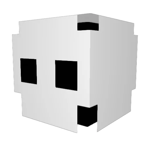 Cebulak Minecraft avatar head, 3D render