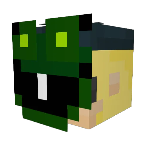 Cebyb3k Minecraft avatar head, 3D render
