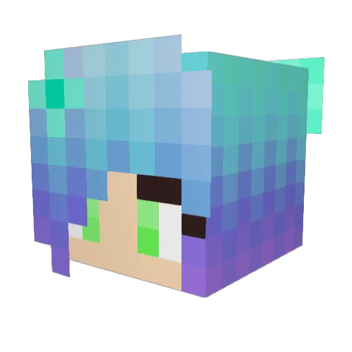 CeceBun_ Minecraft avatar head, 3D render