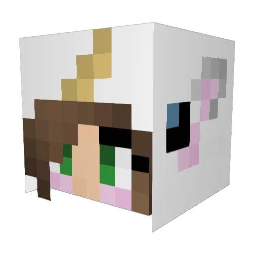 CeceJr Minecraft avatar head, 3D render