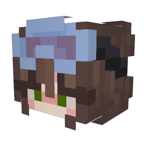 Cecemarie_13 Minecraft avatar head, 3D render