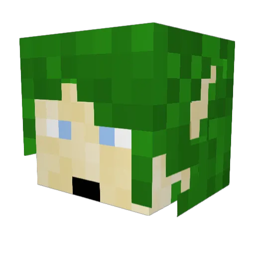 Ceci99 Minecraft avatar head, 3D render