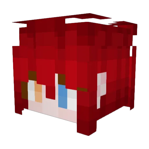 CeciliaYL Minecraft avatar head, 3D render