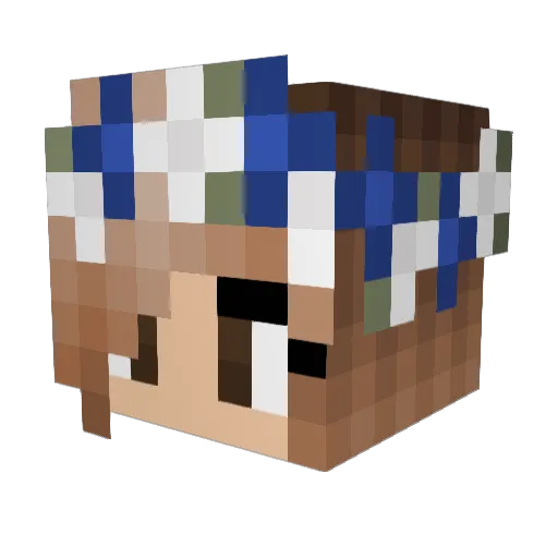 CecilieBebsi Minecraft avatar head, 3D render