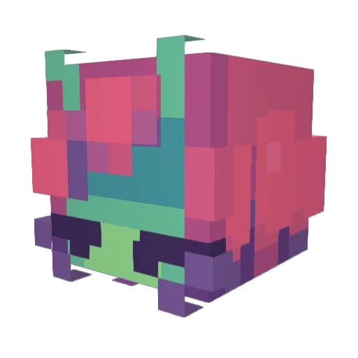 Cecinii Minecraft avatar head, 3D render