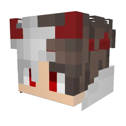 CecioLoStallone Minecraft avatar head, 3D render