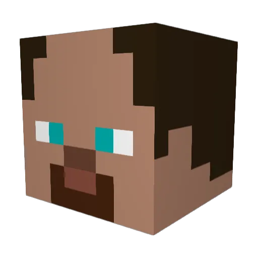 Ceck0 Minecraft avatar head, 3D render