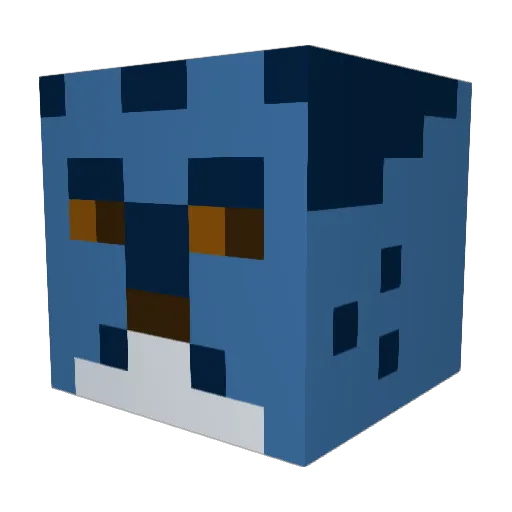CedarGenet Minecraft avatar head, 3D render