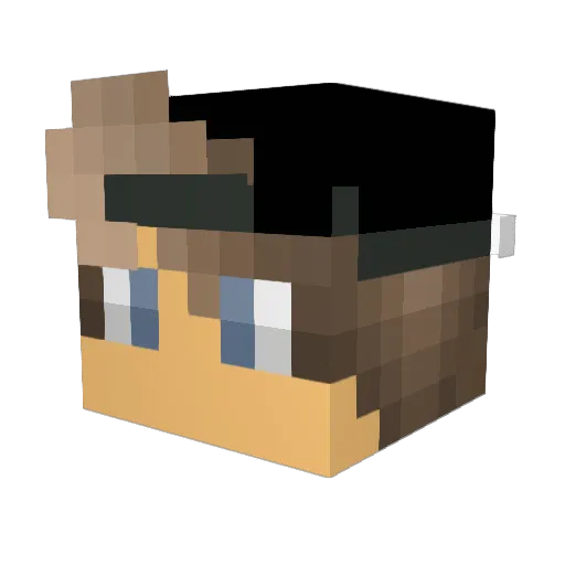 Cedi1406 Minecraft avatar head, 3D render