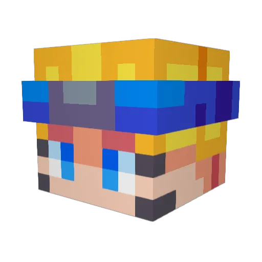 Cedi_andu2011 Minecraft avatar head, 3D render