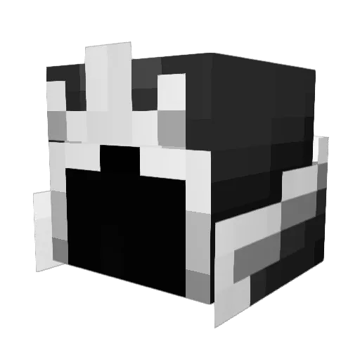 Ceding Minecraft avatar head, 3D render