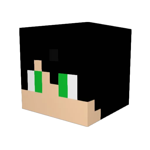CedroGomez Minecraft avatar head, 3D render