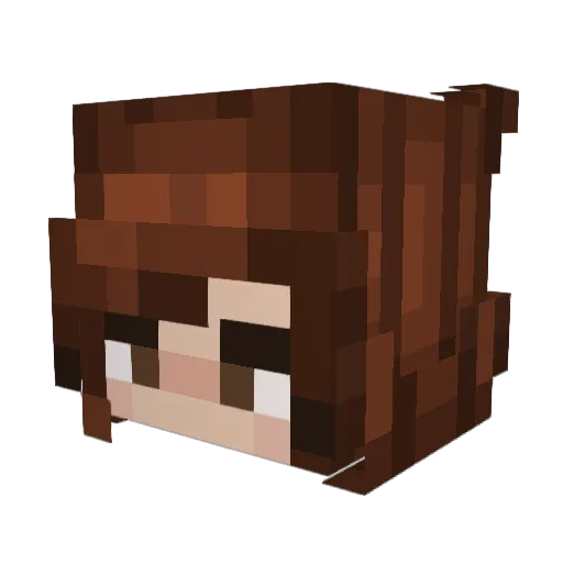 Cedxfy Minecraft avatar head, 3D render