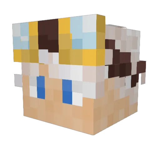 CeeDee_4TC Minecraft avatar head, 3D render