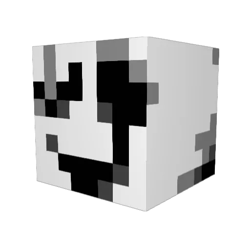 Ceedat11 Minecraft avatar head, 3D render