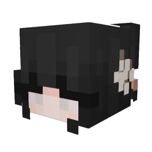 Ceeelii Minecraft avatar head, 3D render