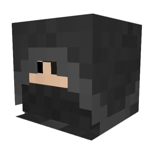 Ceeword Minecraft avatar head, 3D render