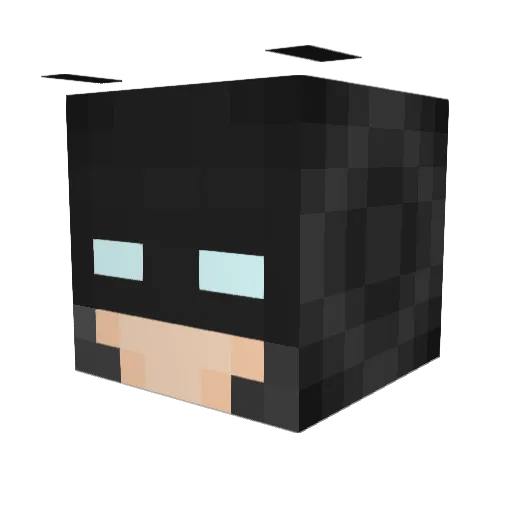 Ceezbear Minecraft avatar head, 3D render