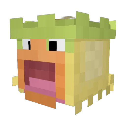 CeezyD Minecraft avatar head, 3D render