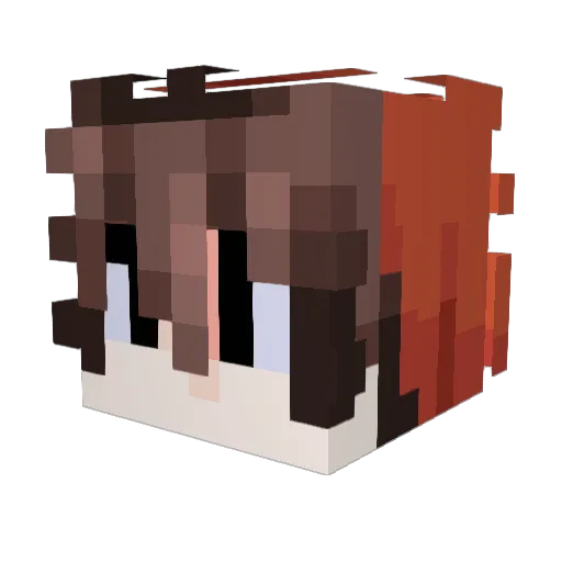 Cefirius Minecraft avatar head, 3D render