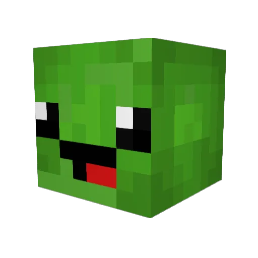 CeilingFan27 Minecraft avatar head, 3D render