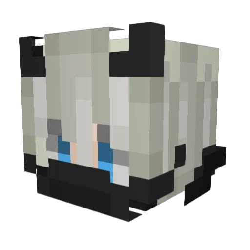 Ceilol Minecraft avatar head, 3D render