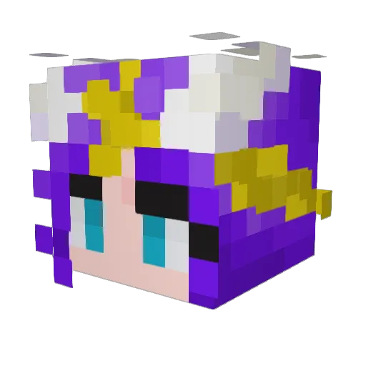 Ceiph Minecraft avatar head, 3D render