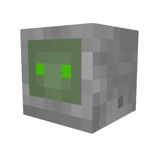 Cejar Minecraft avatar head, 3D render